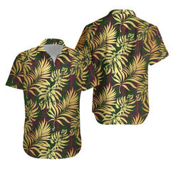 Cairns Tartan Vintage Leaves Hawaiian Shirt