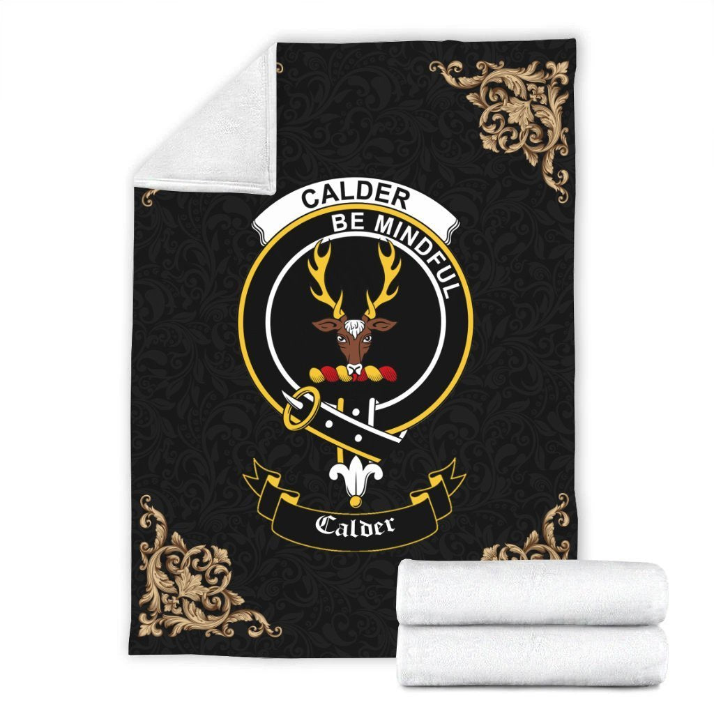 Calder Crest Tartan Premium Blanket Black