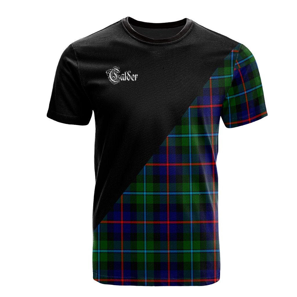 Calder Modern Tartan - Military T-Shirt