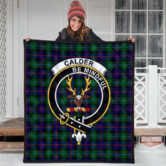 Calder Modern Tartan Crest Quilt