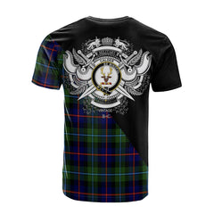 Calder Modern Tartan - Military T-Shirt