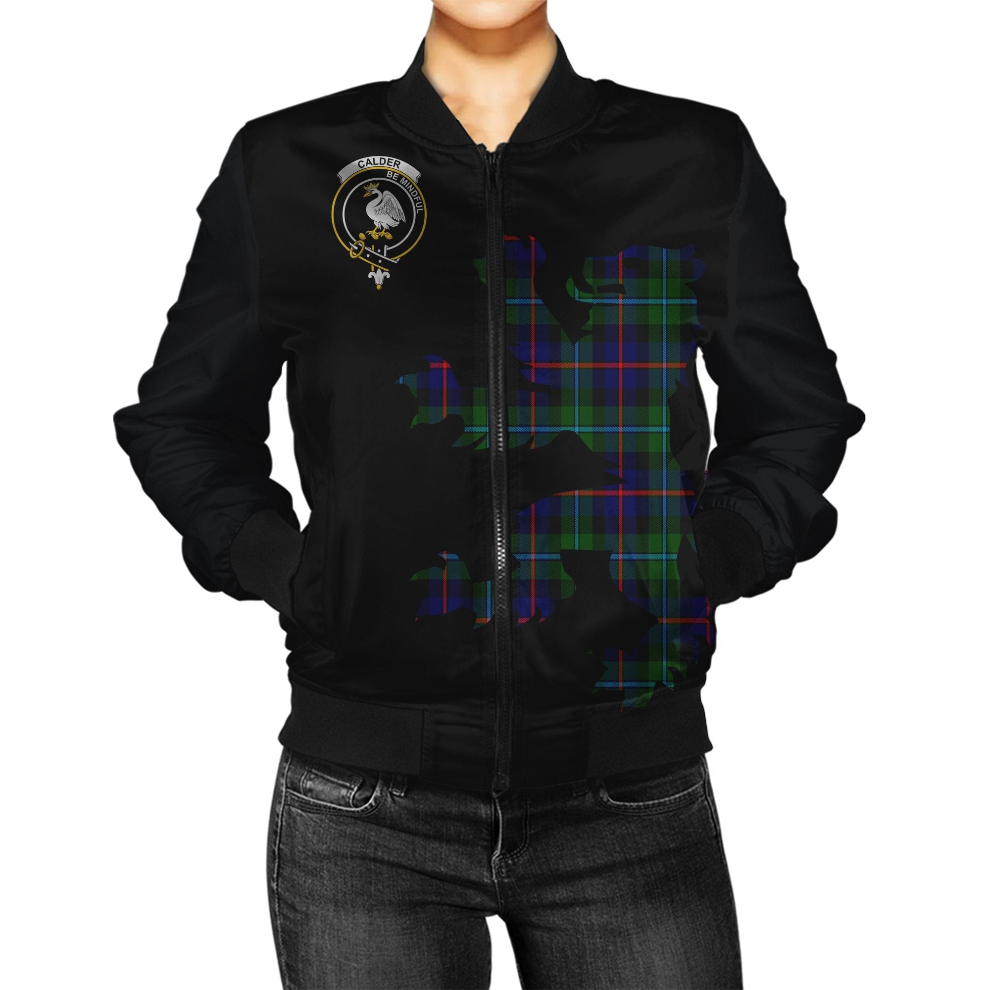 Calder Tartan Bomber Jacket Lion & Thistle