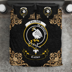 Calder (Calder-Campbell) Crest Black Bedding Set