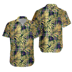 Californian MacLeod Tartan Vintage Leaves Hawaiian Shirt