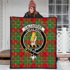 Callander Modern Tartan Crest Quilt