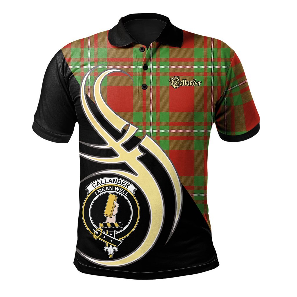 Callander Modern Tartan Polo Shirt - Believe In Me Style