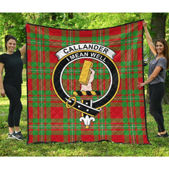 Callander Modern Tartan Crest Quilt