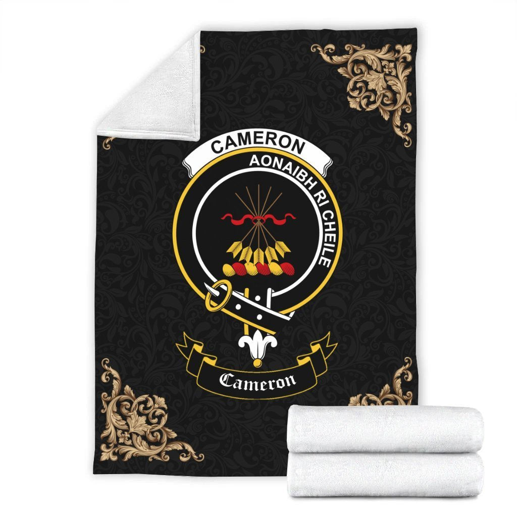 Cameron Crest Tartan Premium Blanket Black