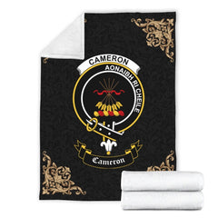 Cameron Crest Tartan Premium Blanket Black