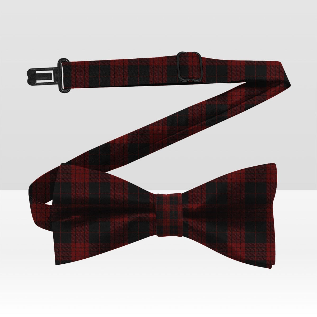 Cameron Black And Red Tartan Bow Tie