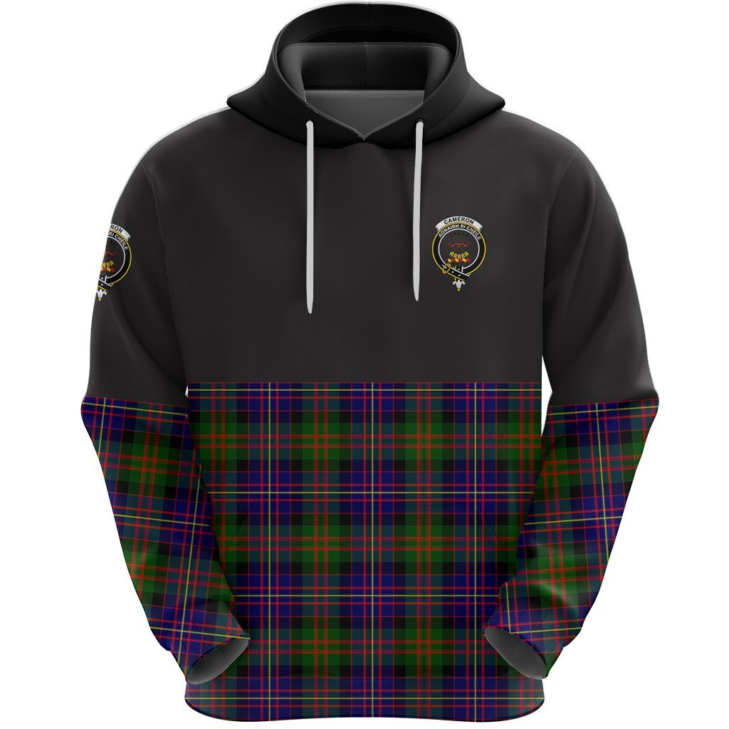 Cameron of Erracht Modern Clan Half Of Tartan Hoodie