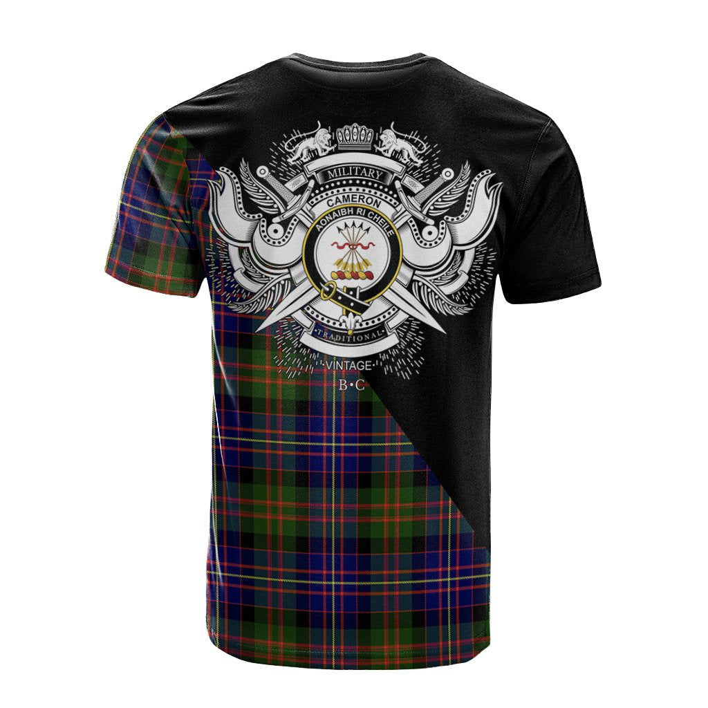 Cameron of Erracht Modern Tartan - Military T-Shirt