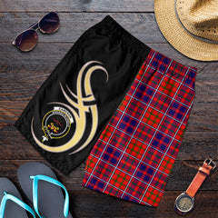 Cameron of Lochiel Modern Tartan Crest Men's Short PM8