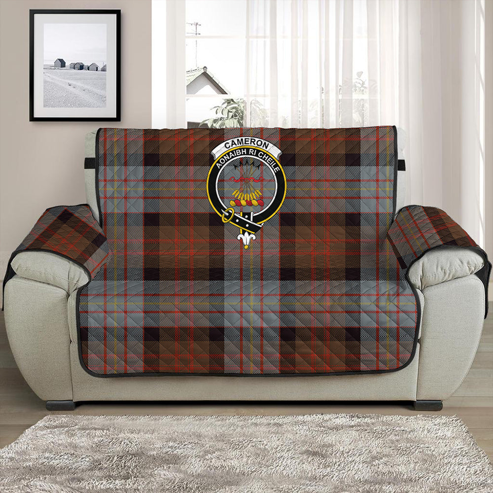 Cameron of Erracht Weathered Tartan Crest Sofa Protector