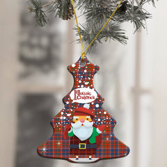 Cameron of Lochiel Ancient Tartan Christmas Ceramic Ornament - Santa Style