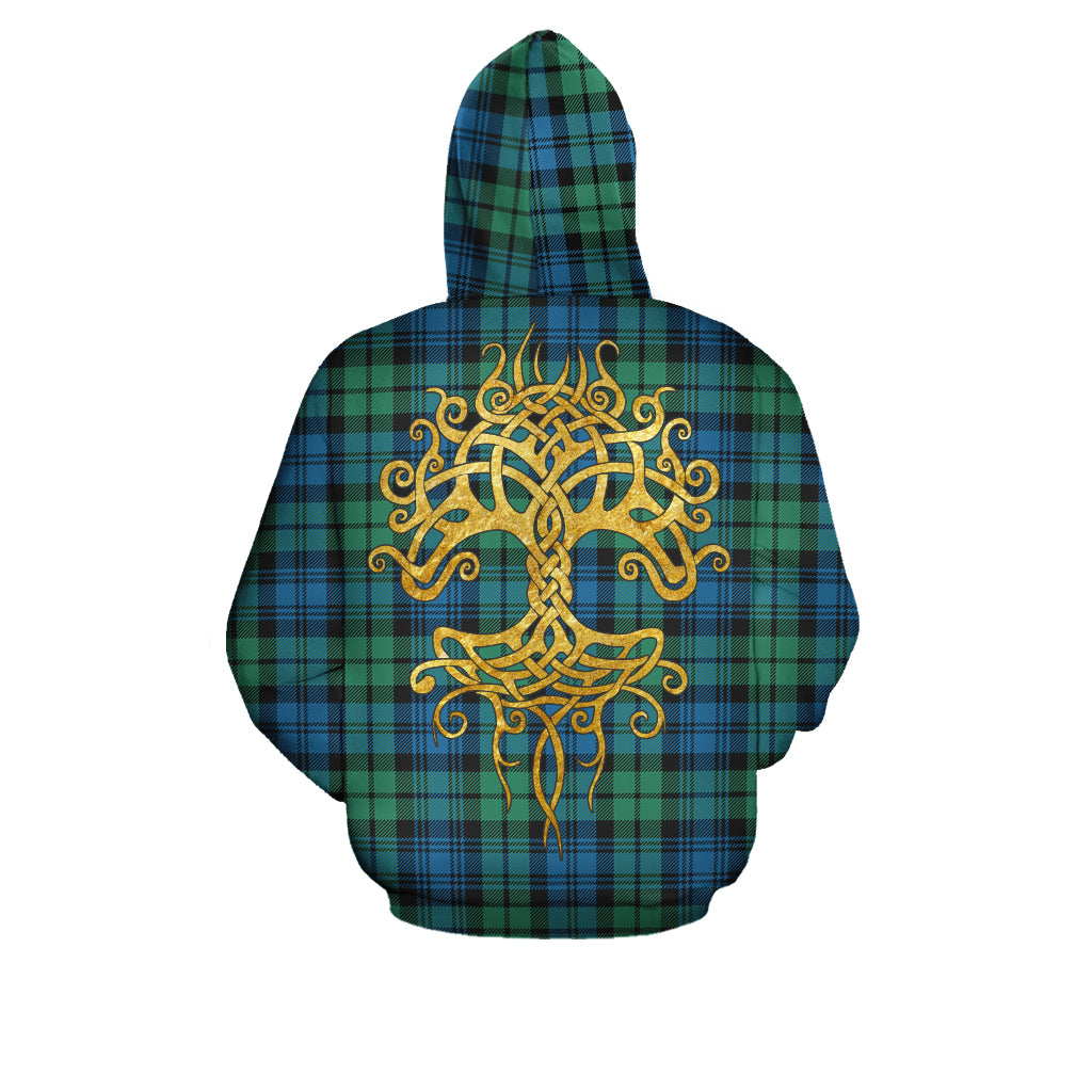 Campbell Ancient Tartan Hoodie - Tree Of Life