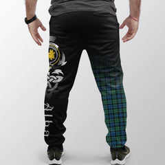 Campbell Ancient 02 Tartan Crest Jogger Sweatpants - Alba Celtic Style