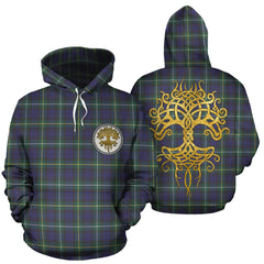 Campbell Argyll Modern Tartan Hoodie - Tree Of Life