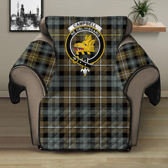 Campbell Argyll Weathered Tartan Crest Sofa Protector