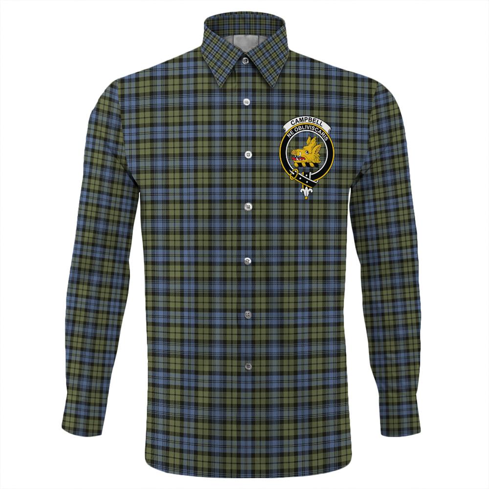 Campbell Faded Tartan Long Sleeve Button Shirt