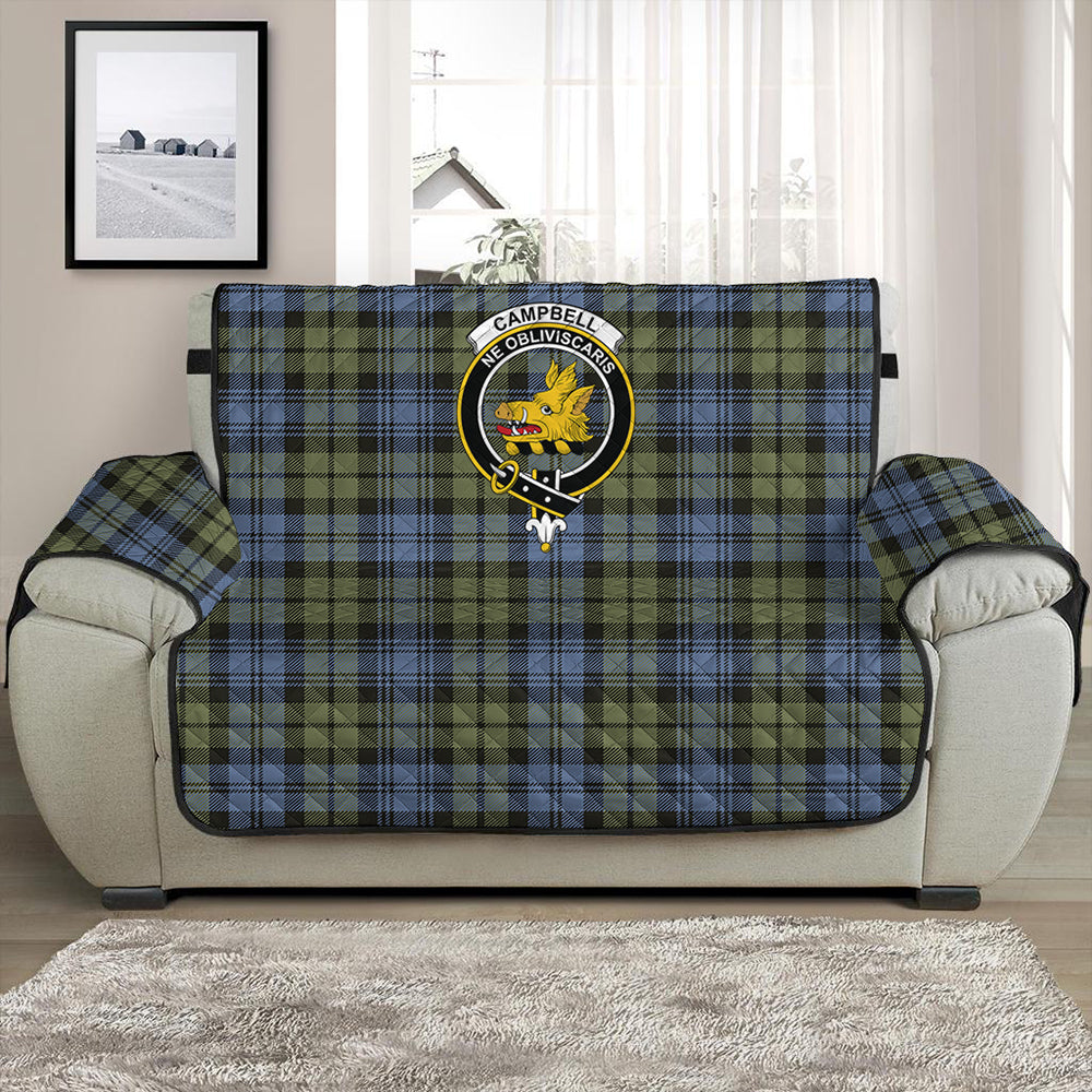 Campbell Faded Tartan Crest Sofa Protector