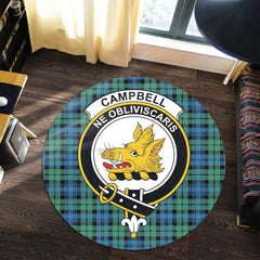 Campbell Ancient 01 Tartan Crest Round Rug