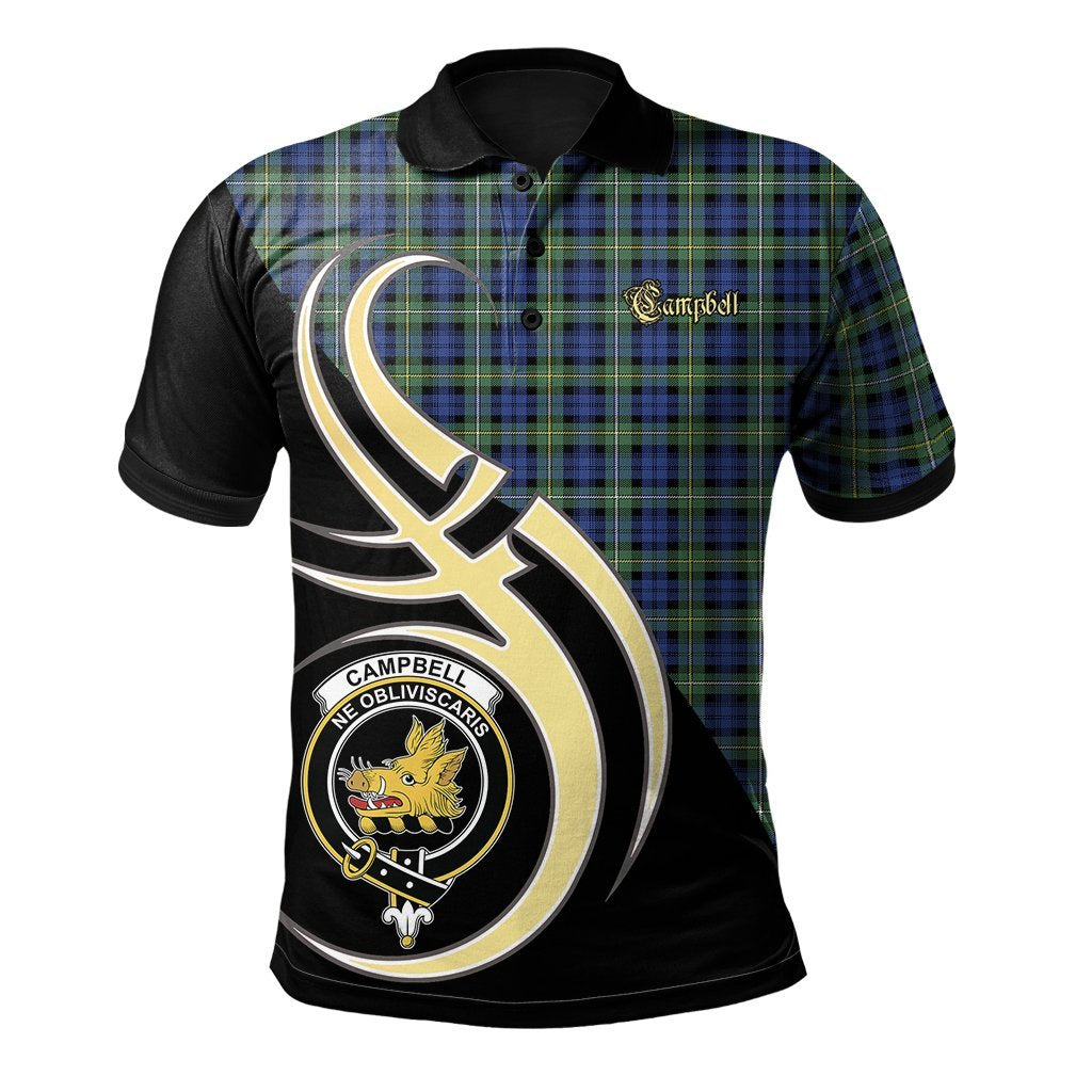 Campbell Argyll Ancient Tartan Polo Shirt - Believe In Me Style
