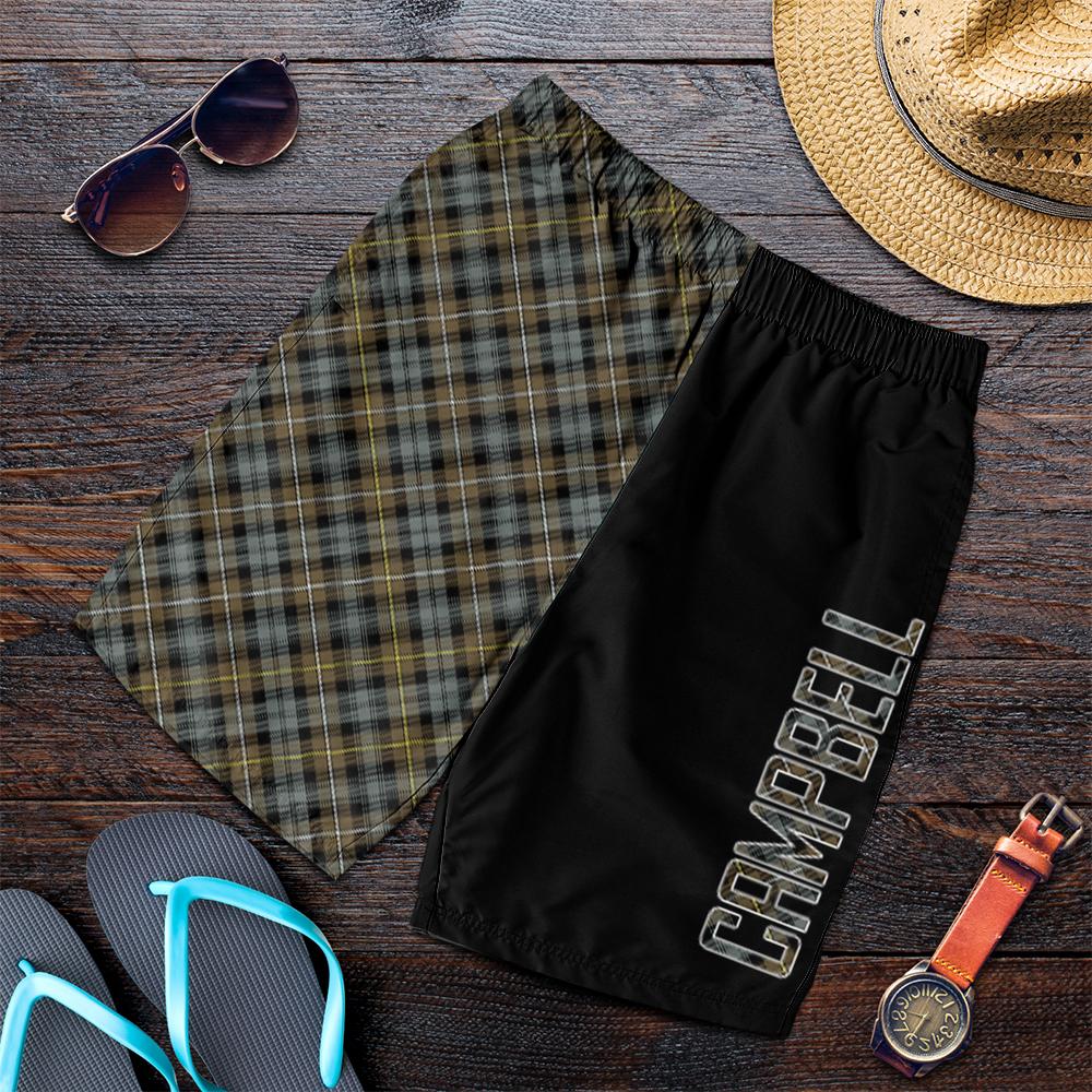 Campbell Argyll Weathered Tartan Crest Men's Short - Cross Style
