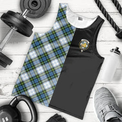 Campbell Dress Tartan Crest Men's Tank Top - Cross Style