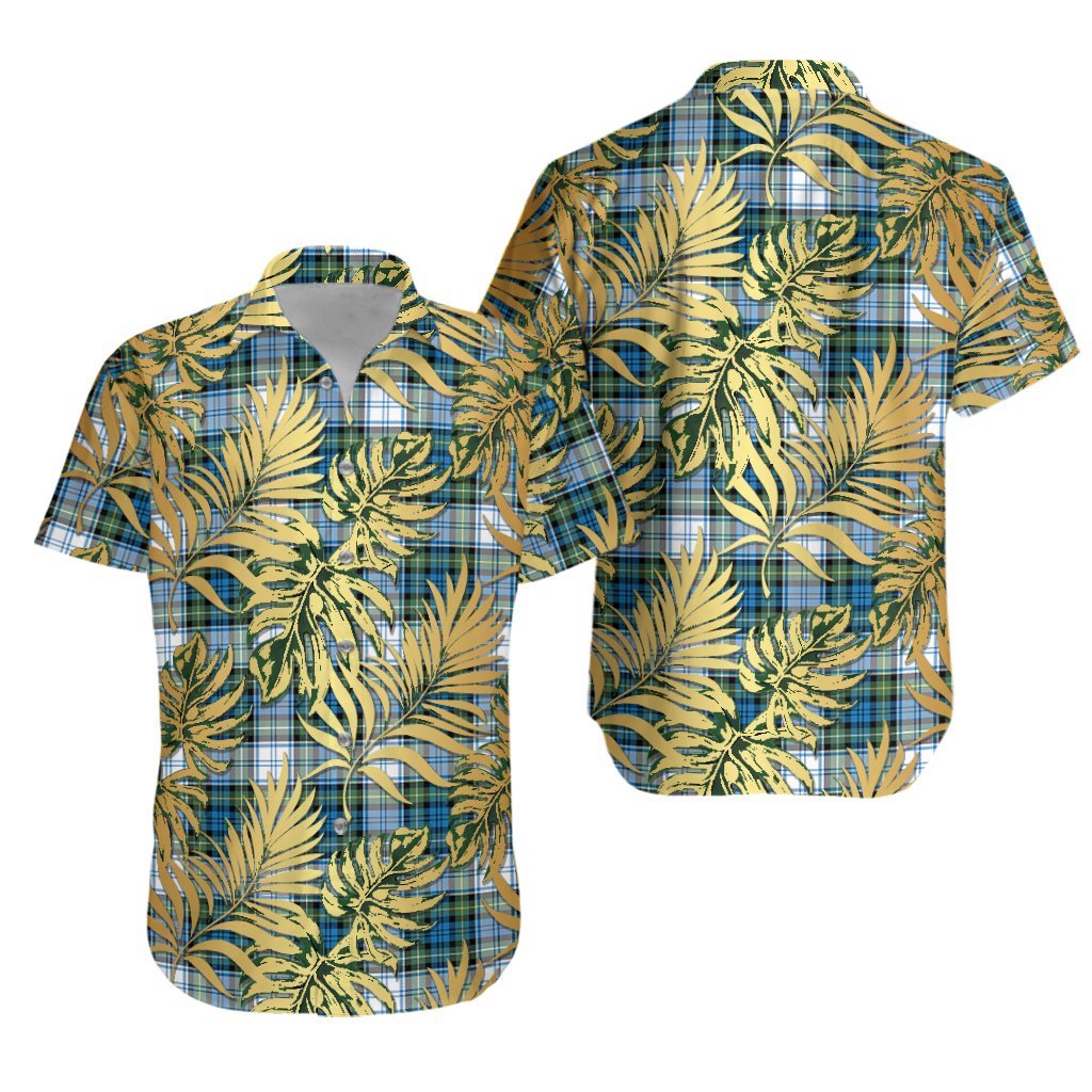 Campbell Dress Ancient Tartan Vintage Leaves Hawaiian Shirt