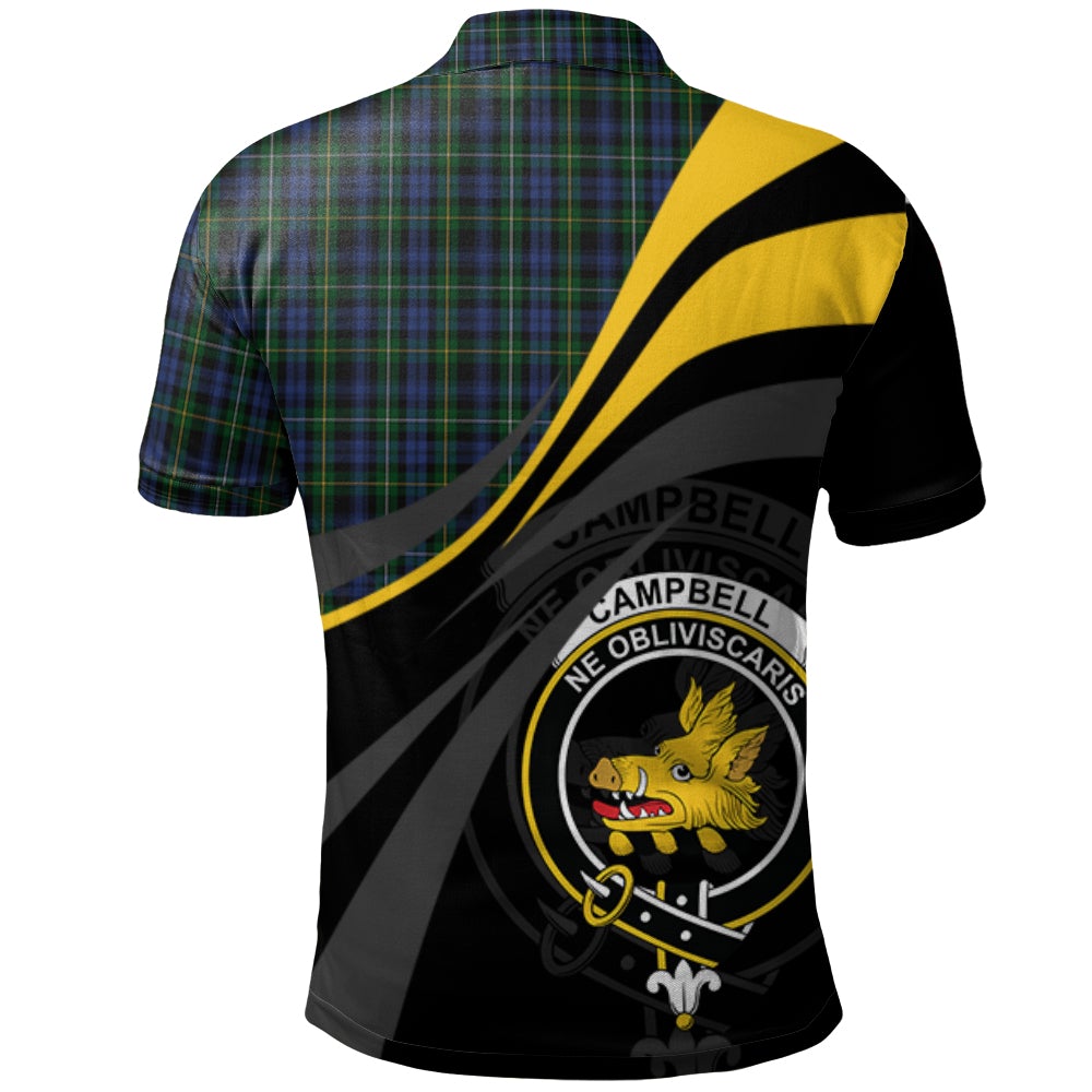 Campbell of Argyll 01 Tartan Polo Shirt - Royal Coat Of Arms Style