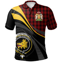 Campbell of Armaddie Tartan Polo Shirt - Royal Coat Of Arms Style