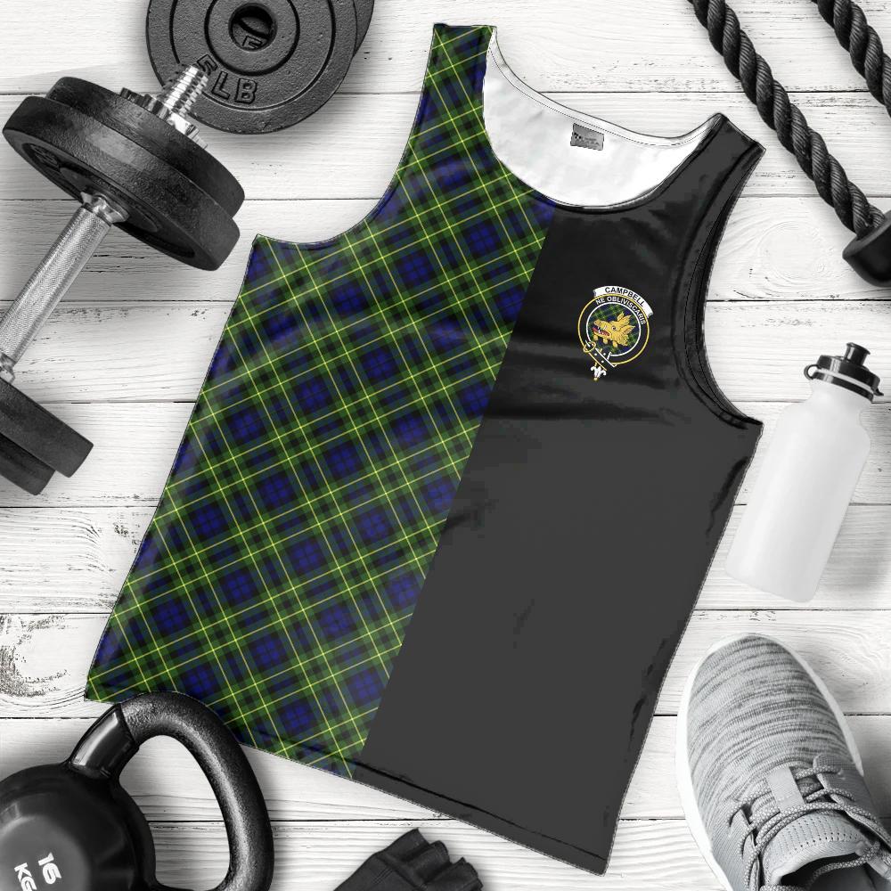 Campbell of Breadalbane Modern Tartan Crest Men's Tank Top - Cross Style