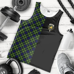 Campbell of Breadalbane Modern Tartan Crest Men's Tank Top - Cross Style