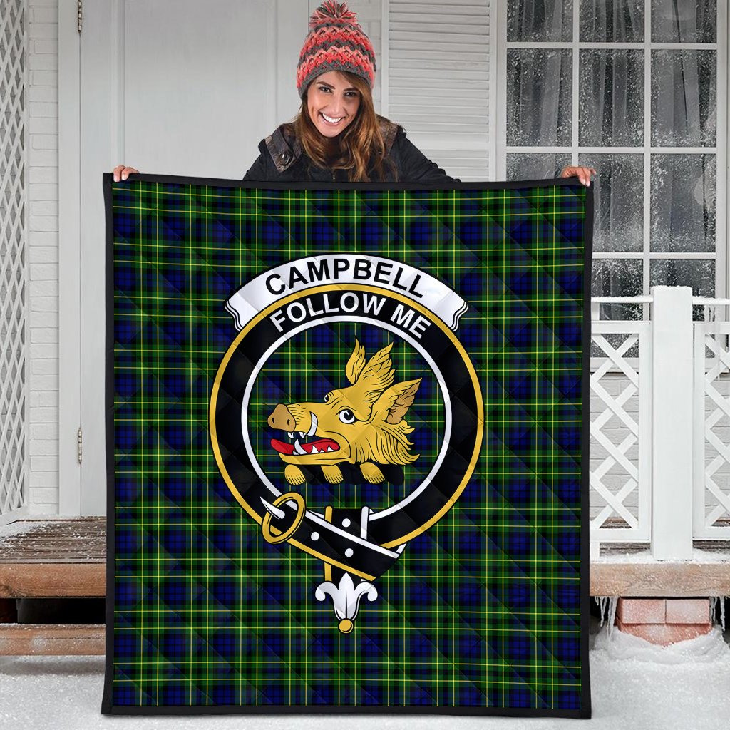 Campbell of Breadalbane Modern Tartan Crest Quilt