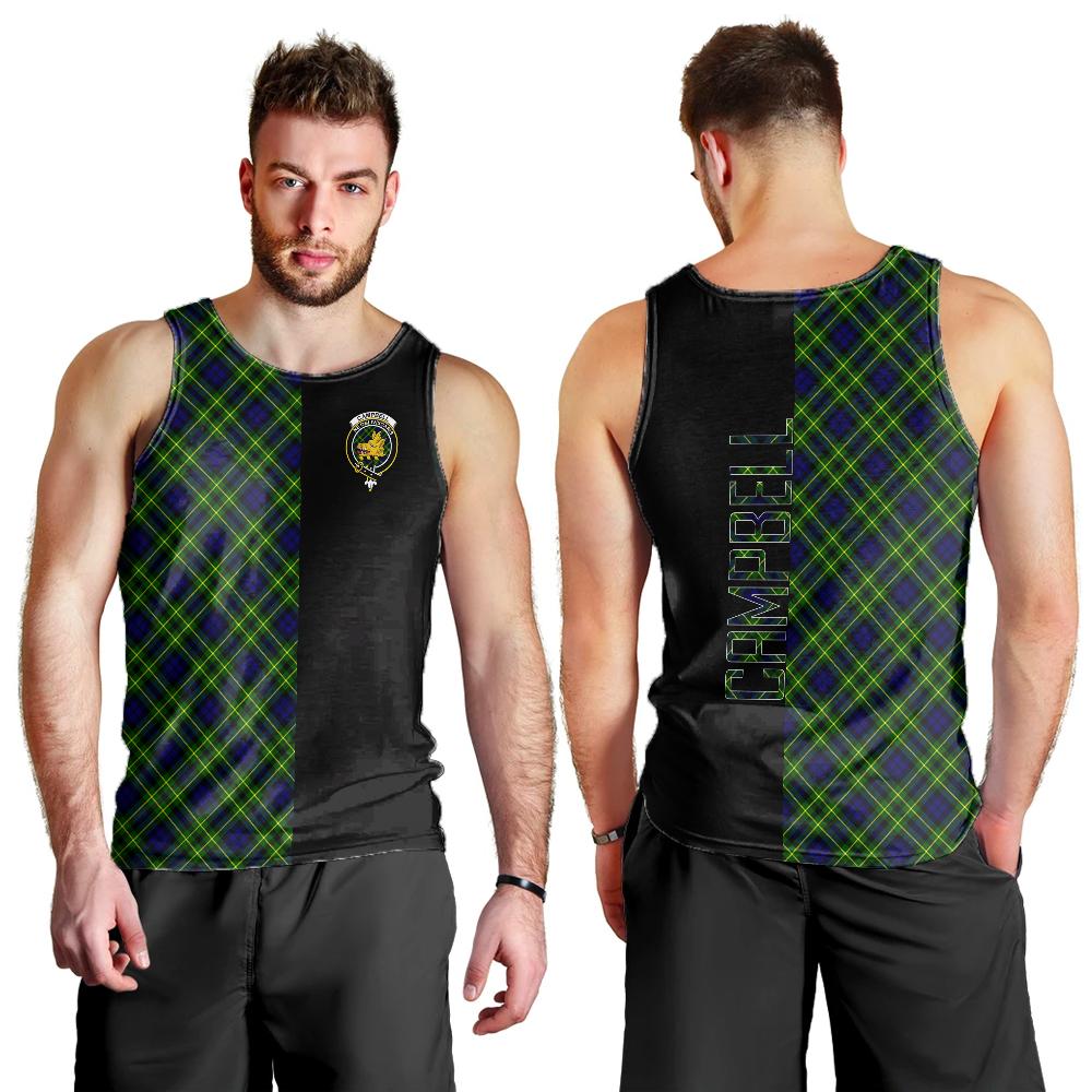 Campbell of Breadalbane Modern Tartan Crest Men's Tank Top - Cross Style