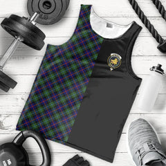 Campbell of Cawdor Modern Tartan Crest Men's Tank Top - Cross Style