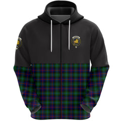 Campbell of Cawdor Modern Clan Half Of Tartan Zipper Hoodie