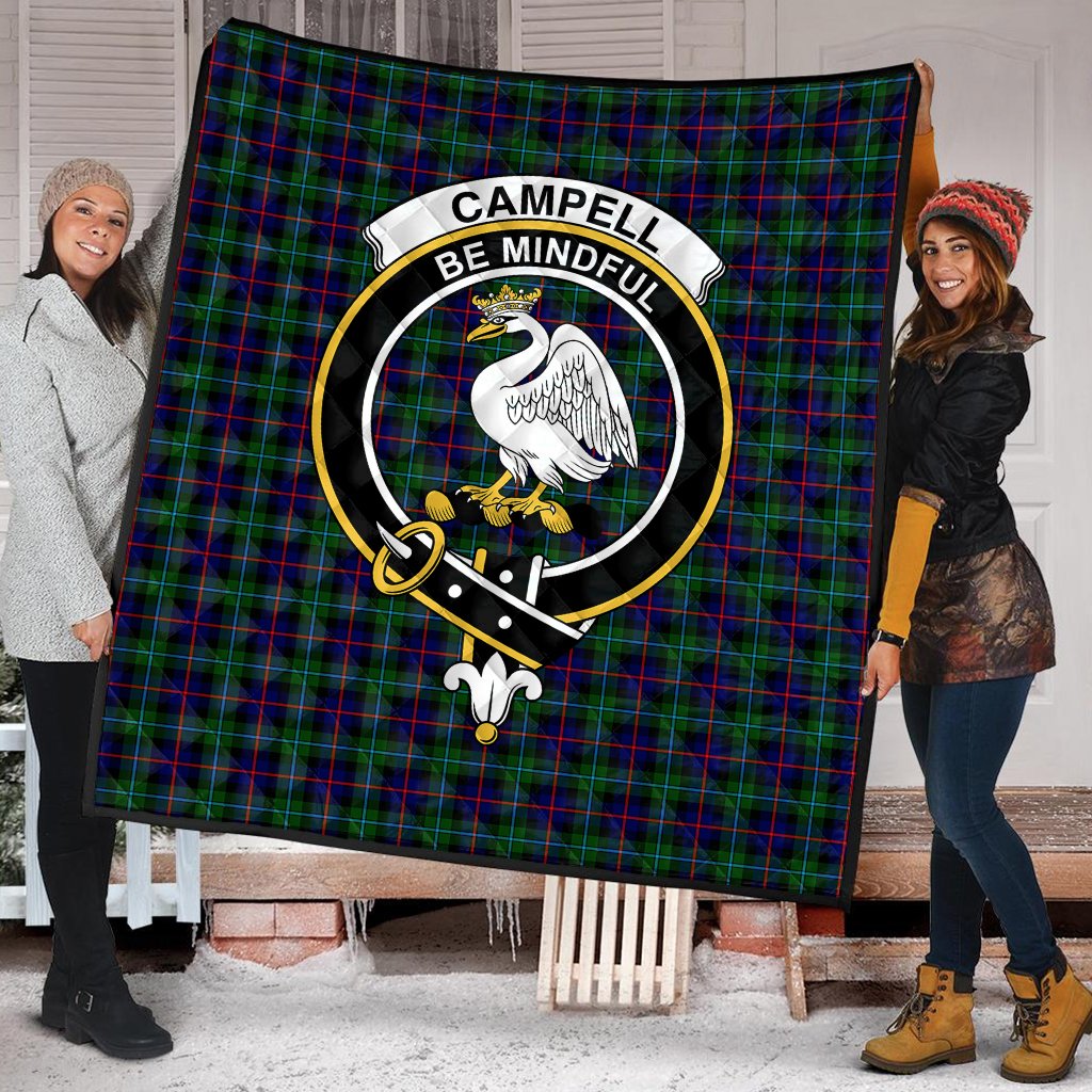 Campbell of Cawdor Modern Tartan Crest Quilt