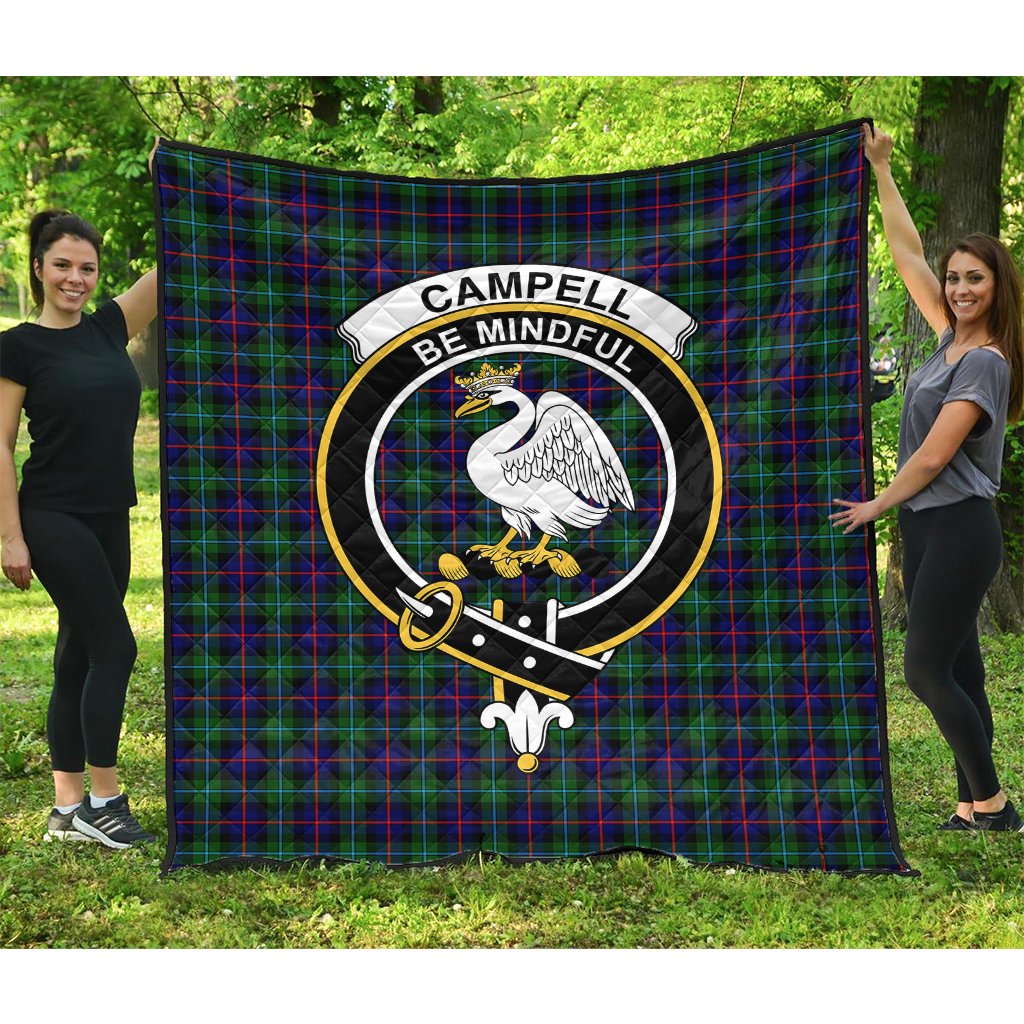 Campbell of Cawdor Modern Tartan Crest Quilt