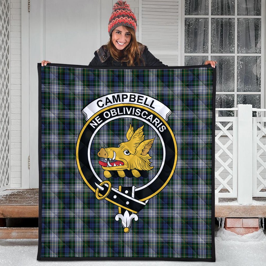 Campbell of Lochnell Dress Tartan Crest Quilt