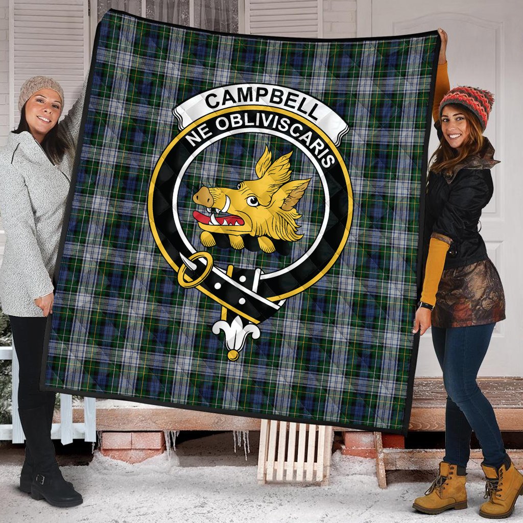 Campbell of Lochnell Dress Tartan Crest Quilt