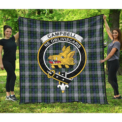 Campbell of Lochnell Dress Tartan Crest Quilt