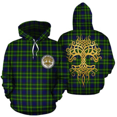 Campbell of Breadalbane Modern Tartan Hoodie - Tree Of Life