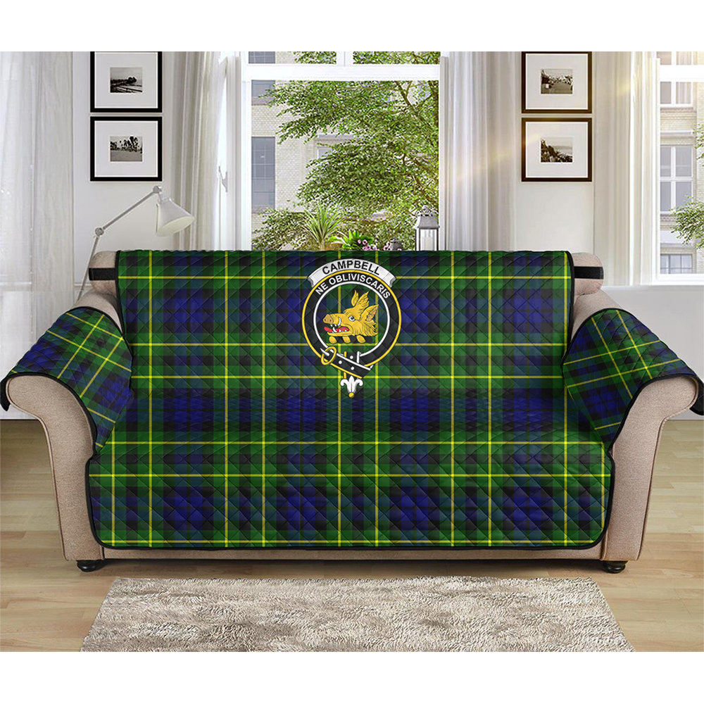 Campbell of Breadalbane Modern Tartan Crest Sofa Protector