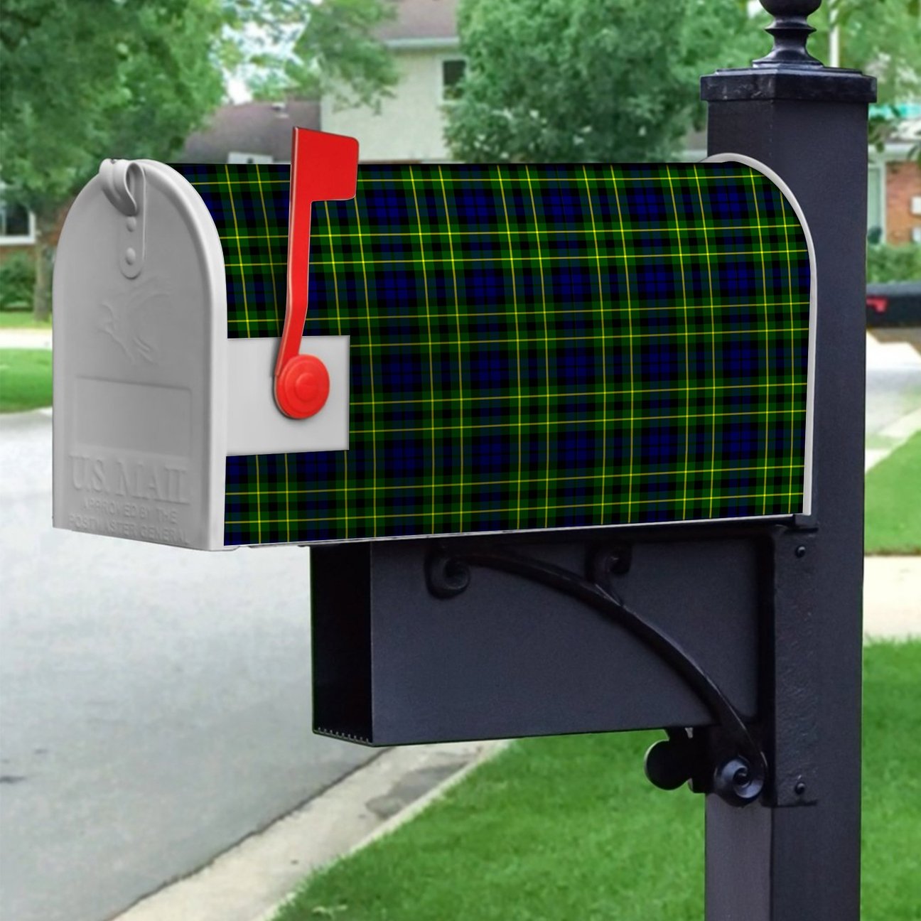Campbell Of Breadalbane Modern Tartan Crest Mailbox