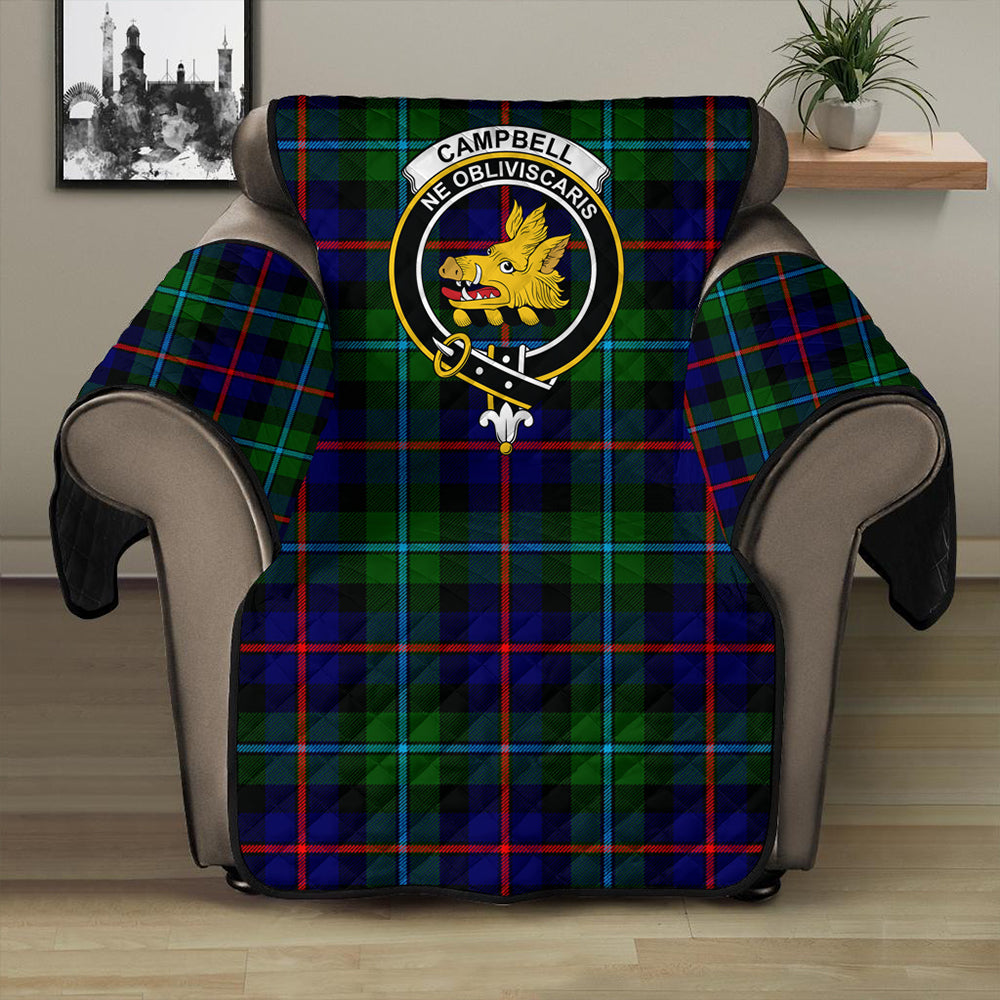 Campbell of Cawdor Modern Tartan Crest Sofa Protector