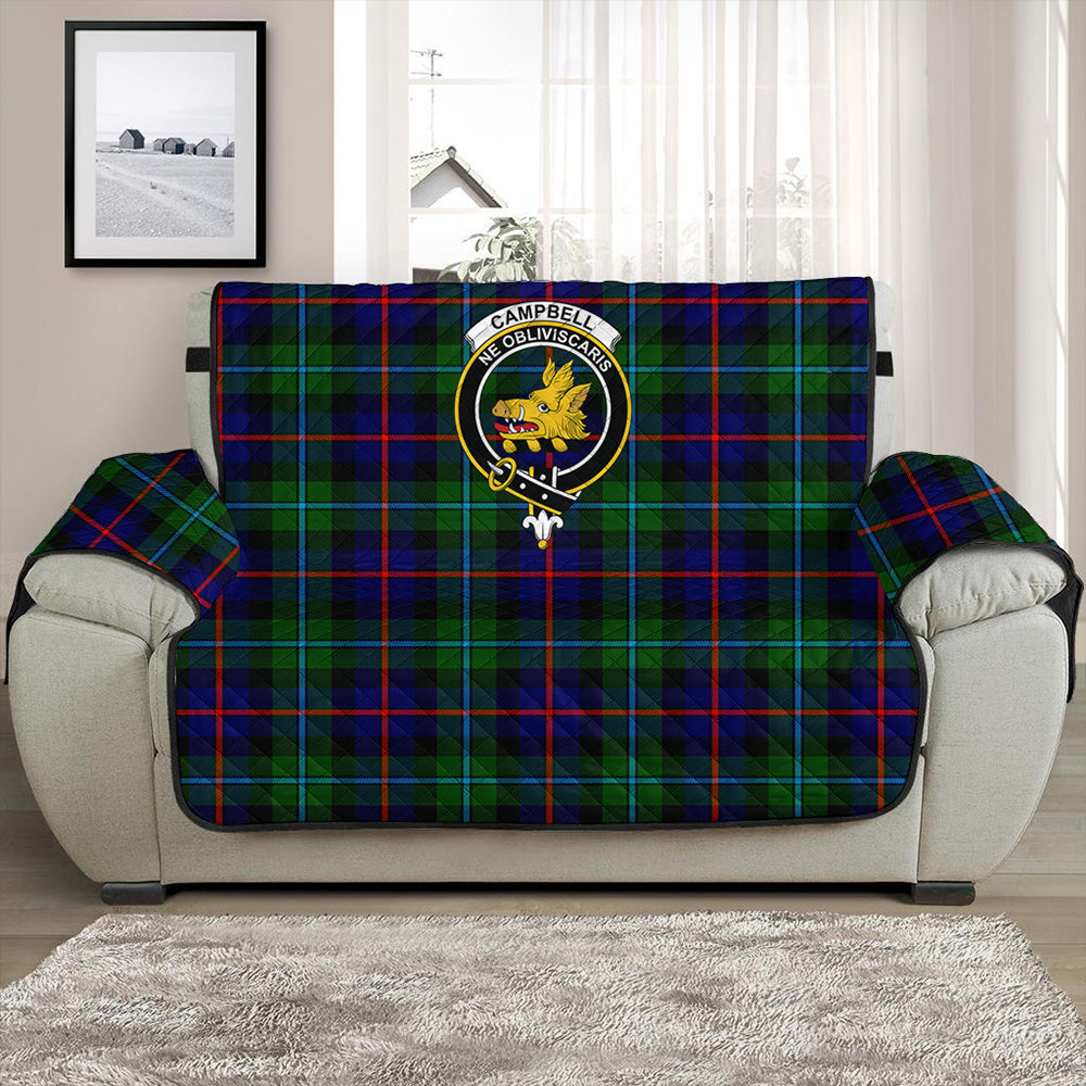 Campbell of Cawdor Modern Tartan Crest Sofa Protector