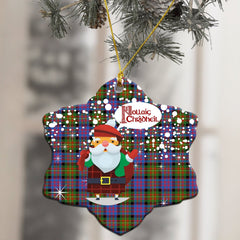 Carnegie Ancient Tartan Christmas Ceramic Ornament - Santa Style