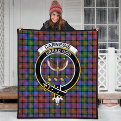 Carnegie Ancient Tartan Crest Quilt